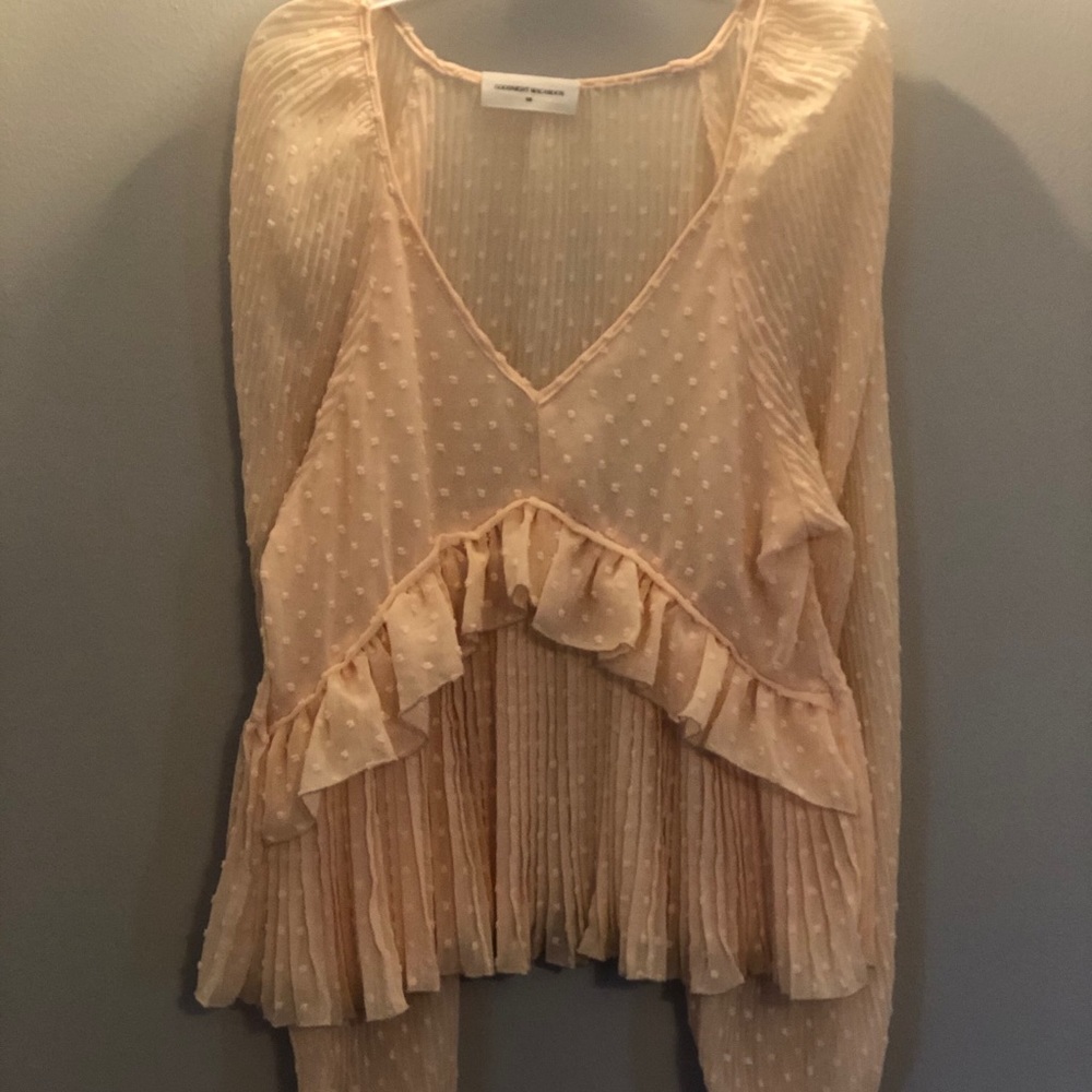 Peach Frill shirt